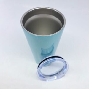 16OZ/480ML GLITTER SPARKLING ACERO INOX SKINNY TUMBLER W/ STRAW(LIGHT BLUE)