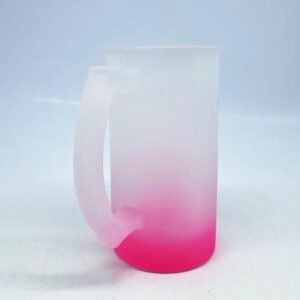JARRO VIDRIO BASE ROSADO 16OZ