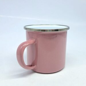 12OZ/360ML COLORED ENAMEL JARRO(PINK)